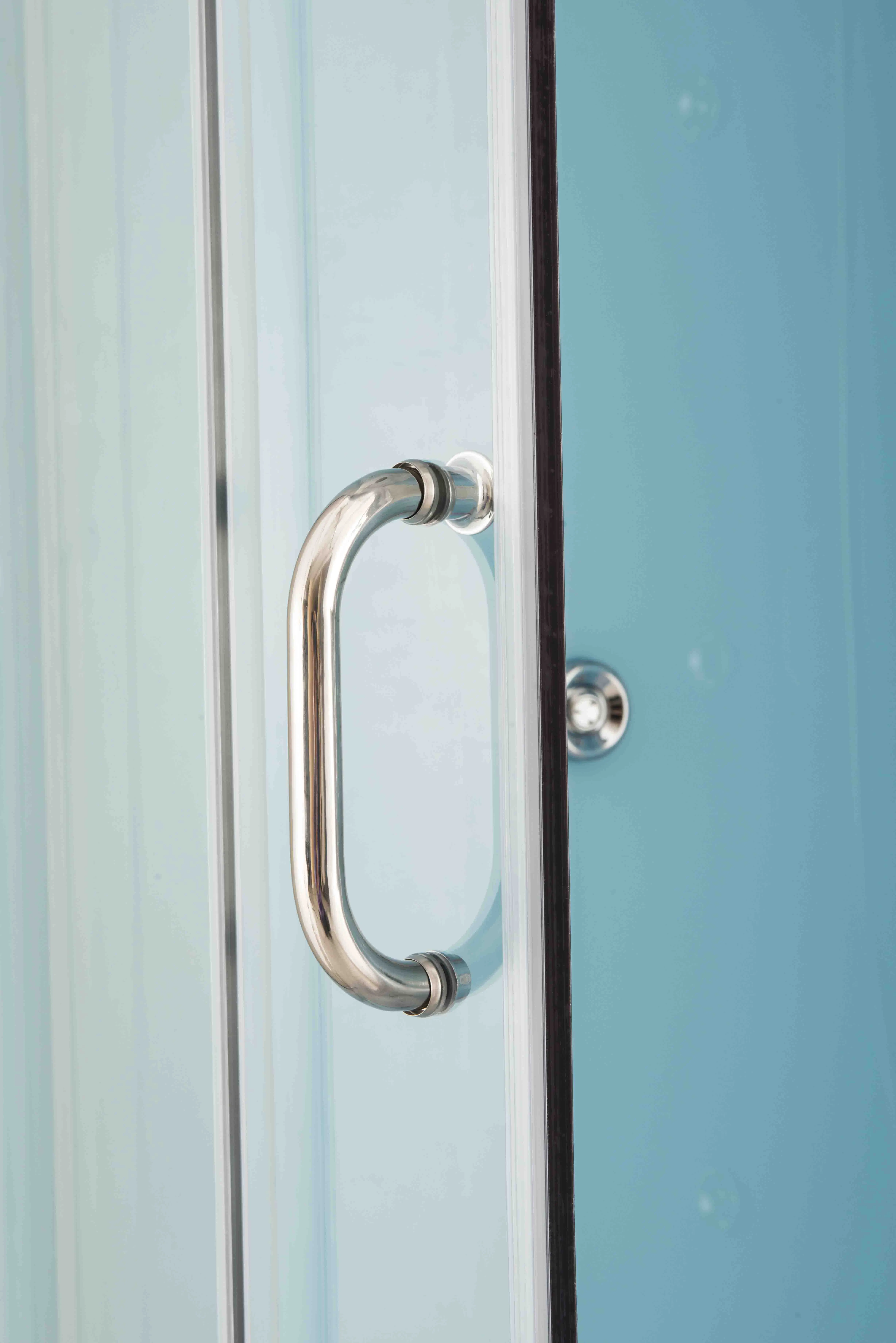 Low ABS Tray Sector Pear Simple Glass Shower Room From Hangzhou (TL-8839)