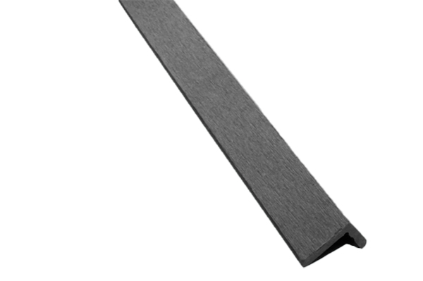 Ocox 55*68mm/48*30mm Wood Plastic Composite Outdoor WPC Flooring Corner Decking Edge Covering Accessories Decorative Stirp Flat Tile L Trim Corner