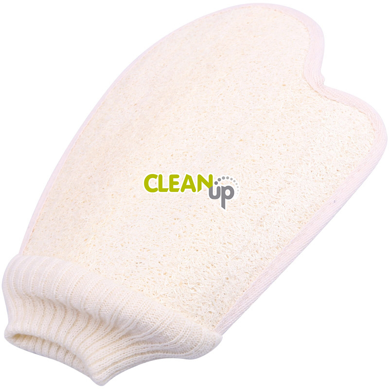 Exfoliating Glove Scrubber Natural Shower Body Bath