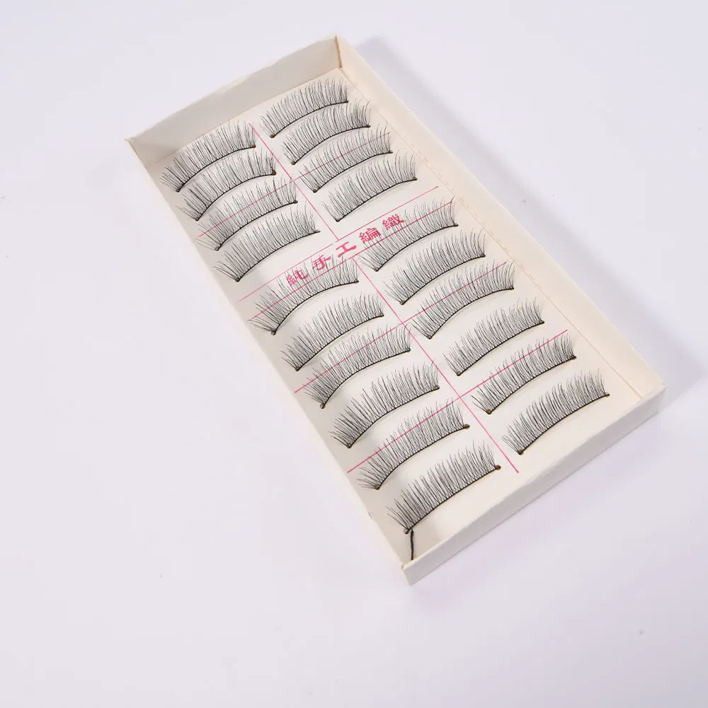 Handmade Reusable Soft Fake Natural Look False Eyelashes