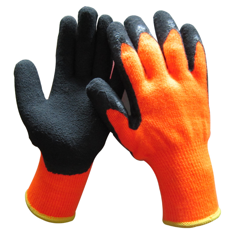 Thermal Grip Winter Glove Foam Latex Gloves Safety Work Glove