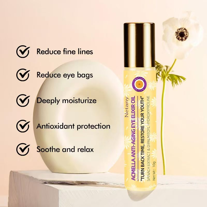 Organic Natural Plant Extract Eye Care Serum Reduces Fine Lines and Wrinkles for Youthful Eyes