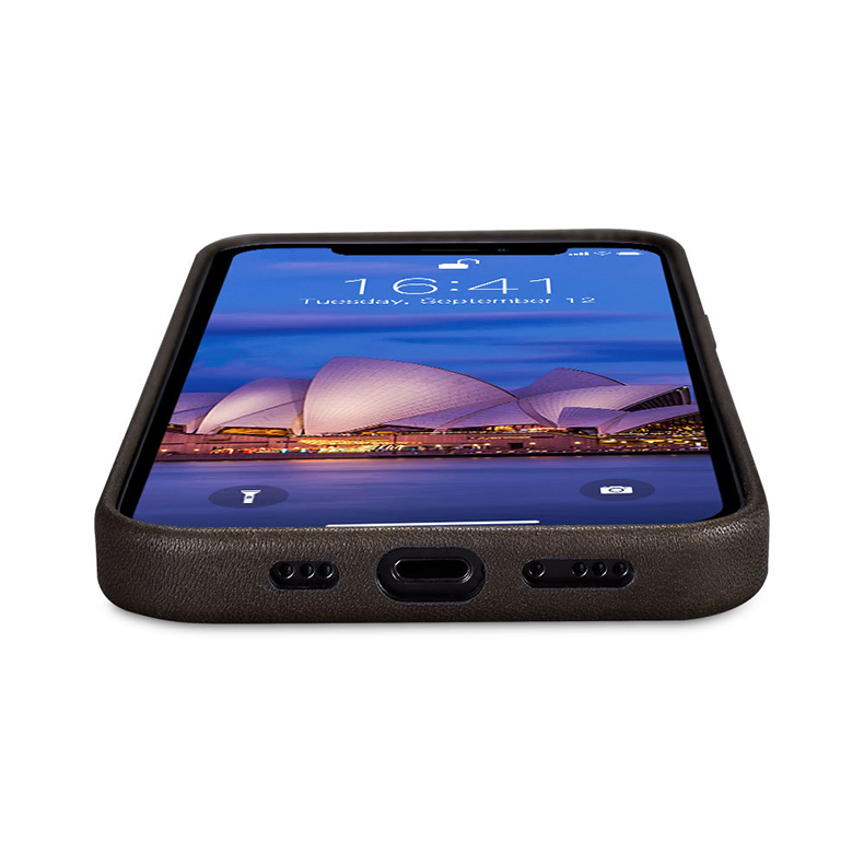 Кожаный чехол для iPhone с беспроводной зарядкой