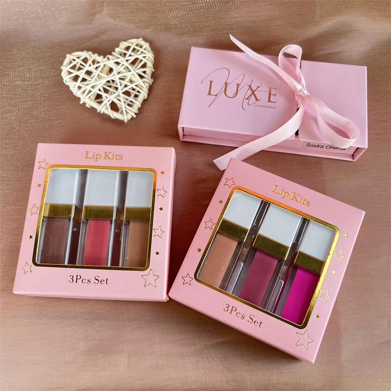 Private Label 3PCS Lipstick Set Matte Liquid Lipstick Waterproof Lipstick