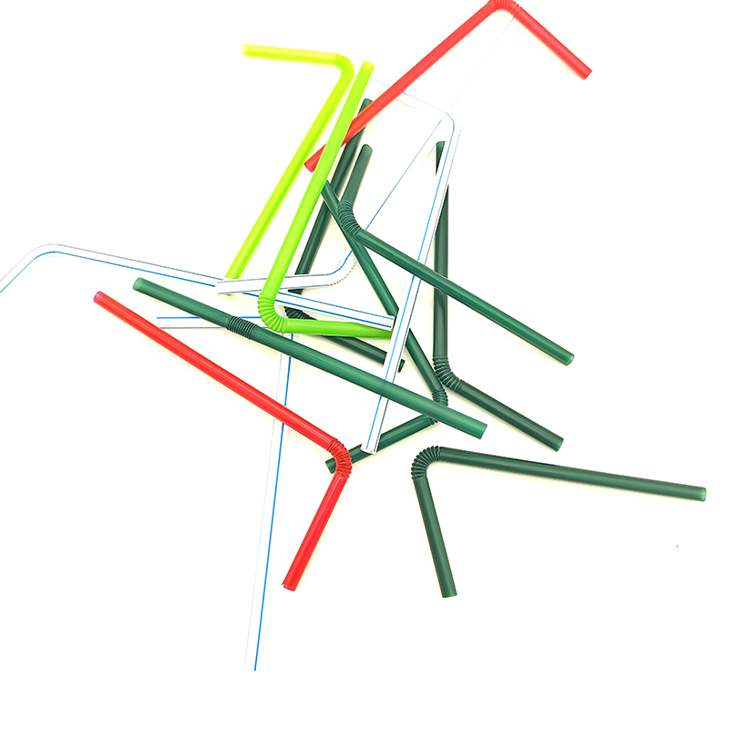 Art Funny Plastic Folding Drinking Straw for Beverage