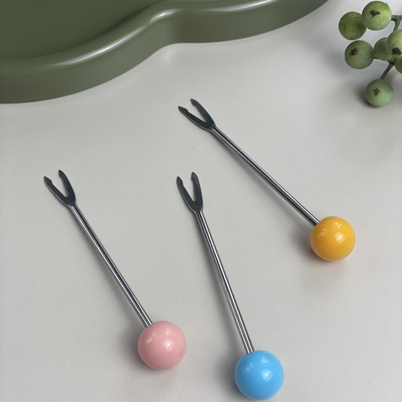 Dopamine-Inspired 304 Stainless Steel Fruit Fork