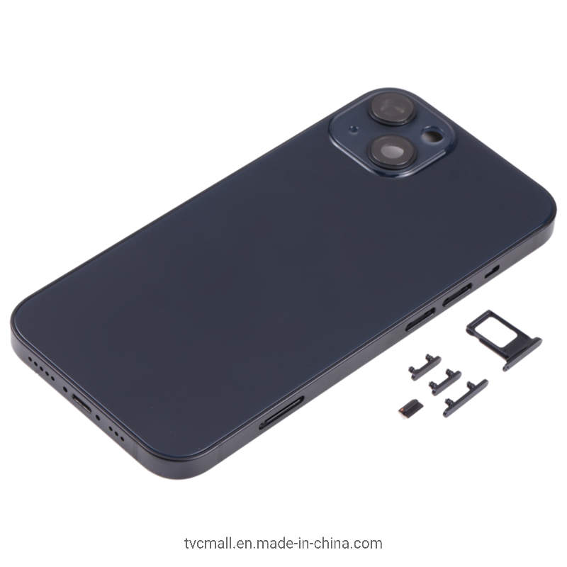 Корпус для iPhone 13 (задняя крышка, рамка, кнопки) - черный