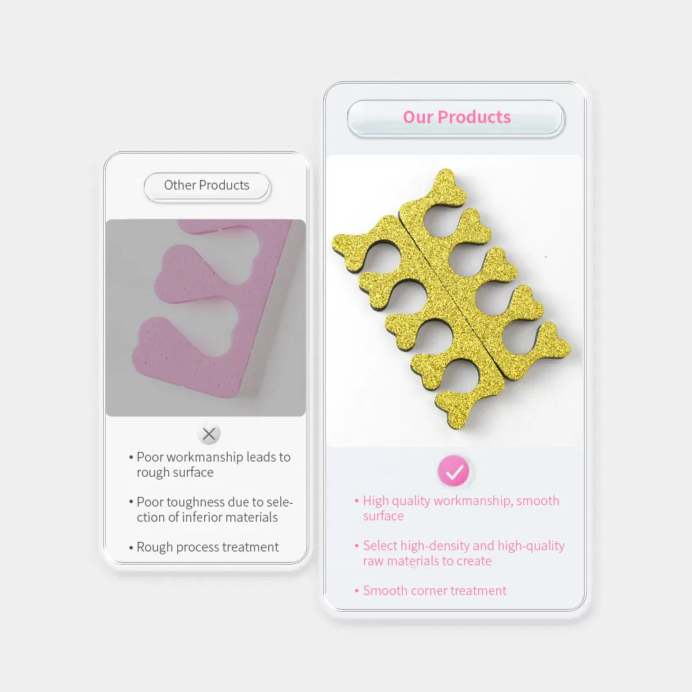 Heart Design Manicure Accessories Tools EVA Finger Nail Anti Touch Foot Care Gel Toe Separator