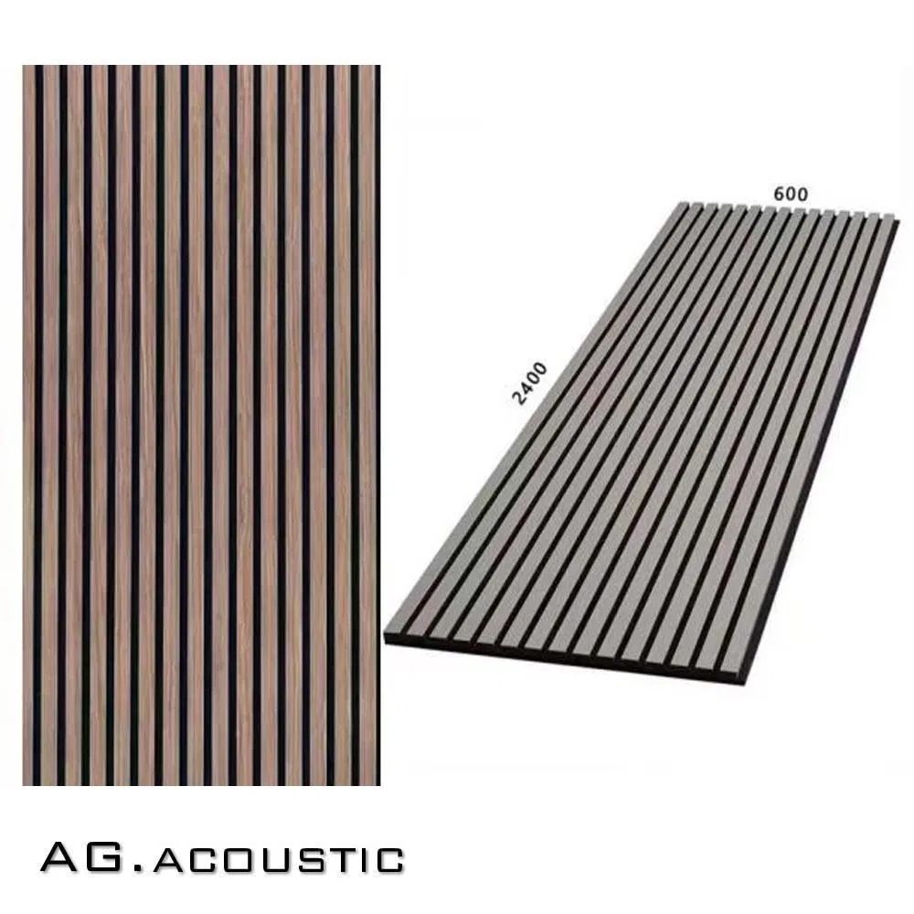 AG. Acoustic Acoustic Panel Soundproofing Wooden Veneer Decor Wall Cladding Board for Hotel