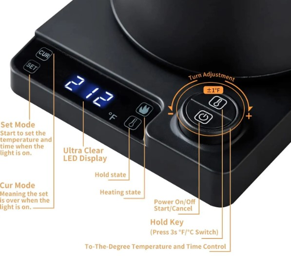 Magnetic Drive Milk Frother 4 in 1 Kitchen Appliance for Perfect Espresso