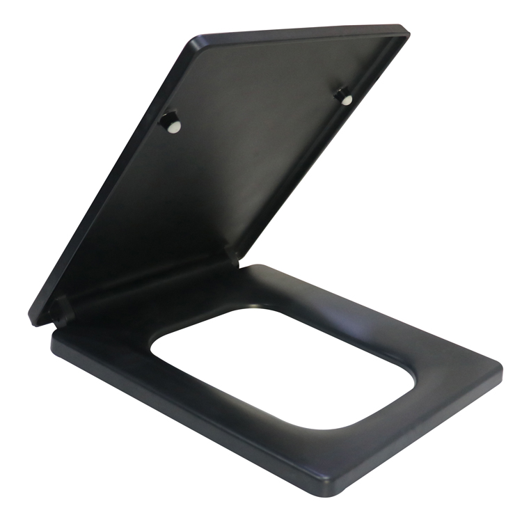 High Quality Black Urea Ceramic Square Toilet Seat Duroplast