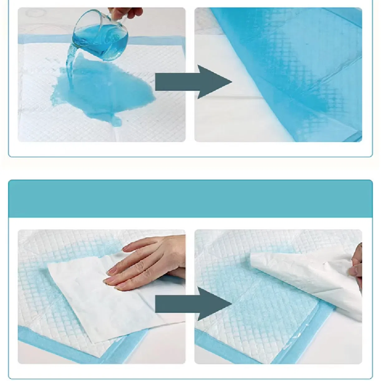 Disposable Adult Underpad Incontinence Pad Waterproof OEM Manufacturer Supply