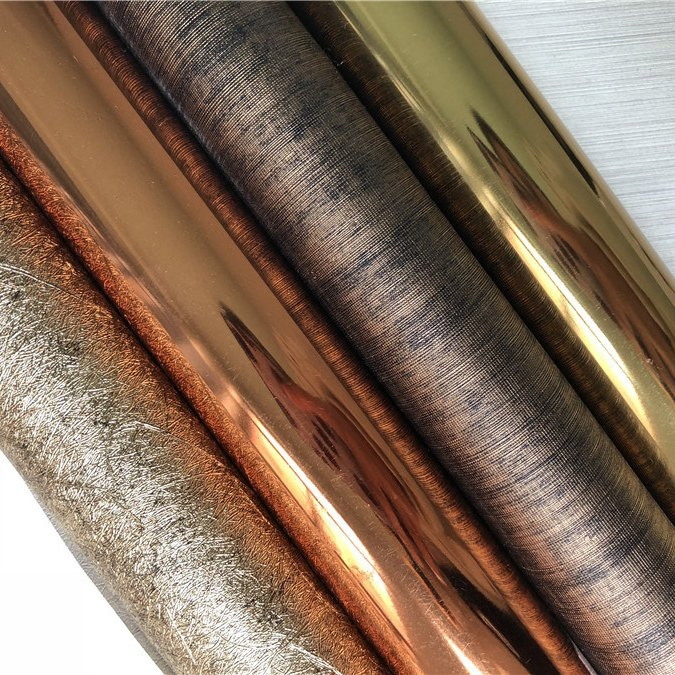 Huichuang Decorative Material PVC Film with Metallic Color Cabinet Boards