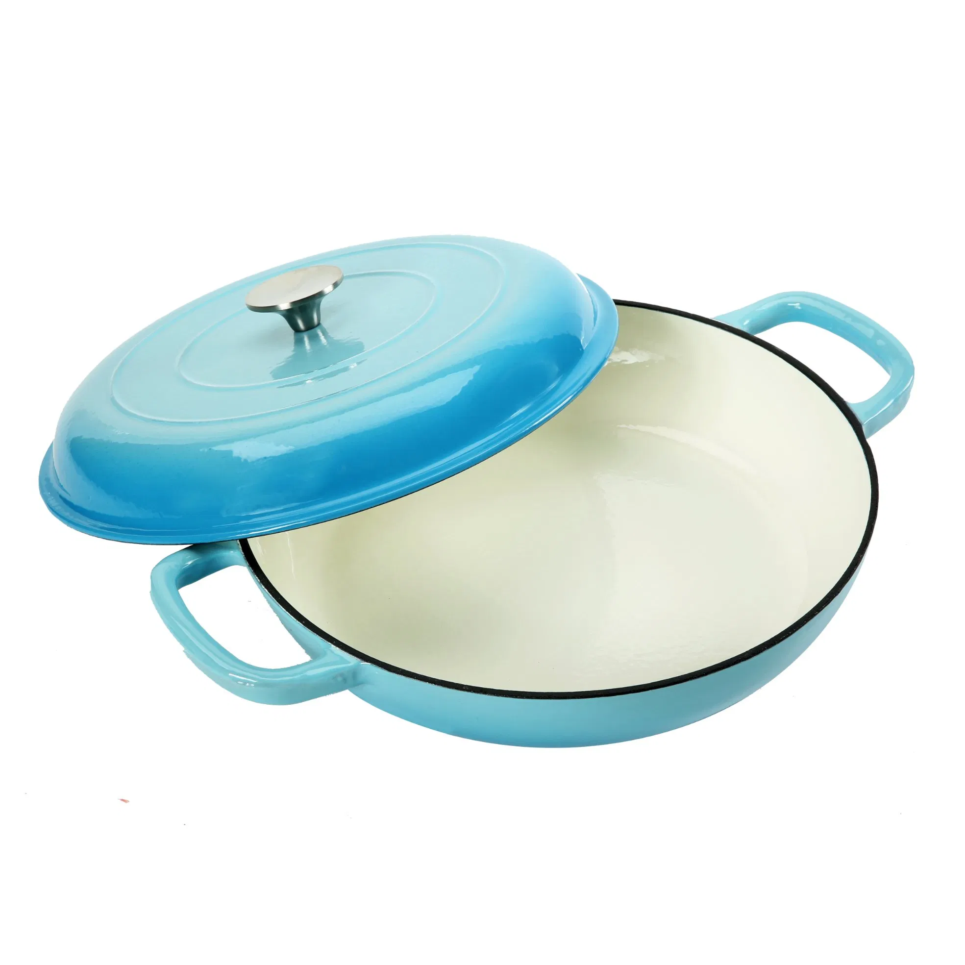 Чугунная эмалированная кастрюля 30 см Cookwin