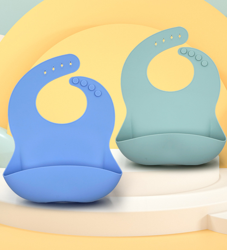 Baby Products Silicone Baby Bibs for Babies & Toddlers Custom Printed with Any Brand Logo Design Non-Fading Factory Price