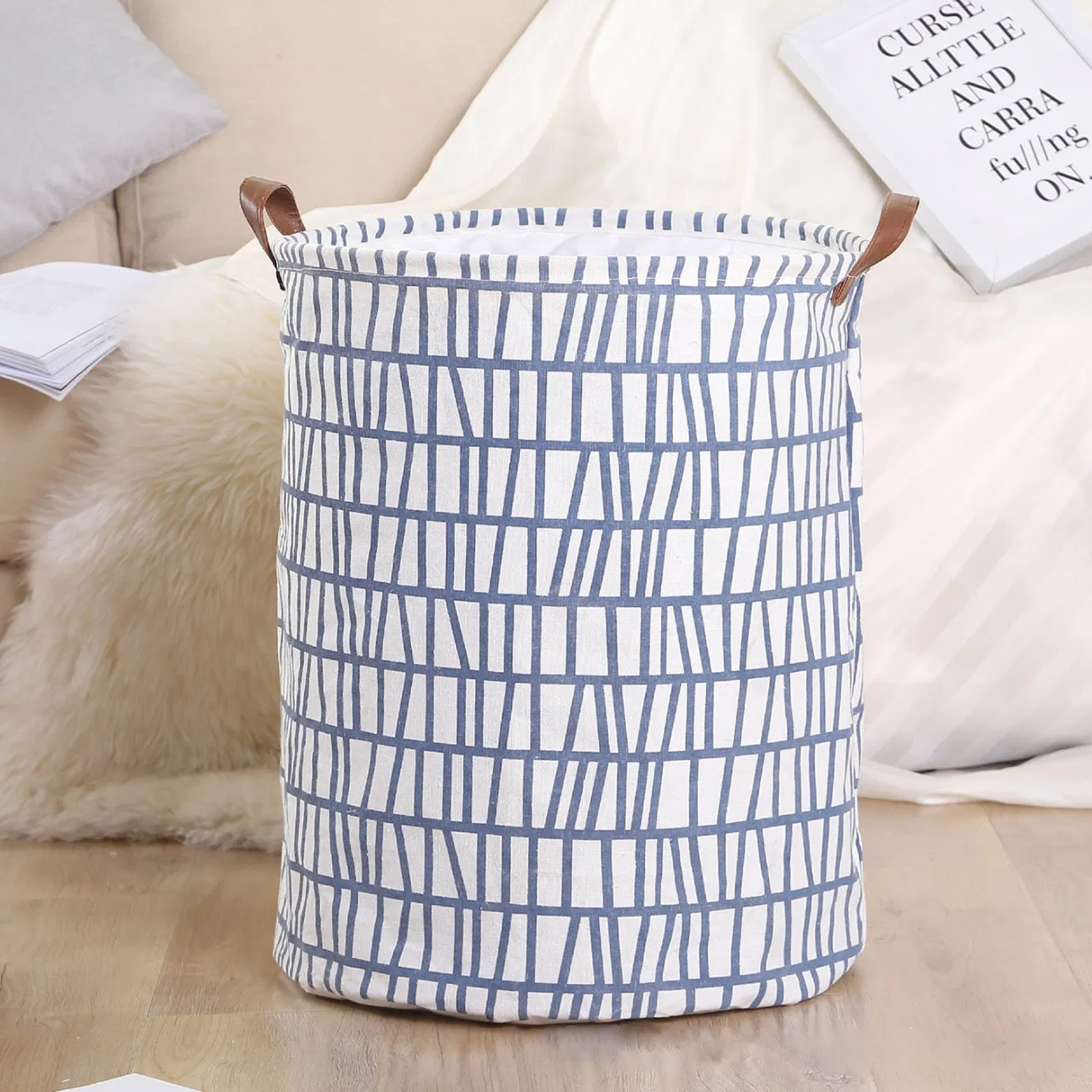 Household Storage Basket Waterproof Foldable for Dirty Clothes