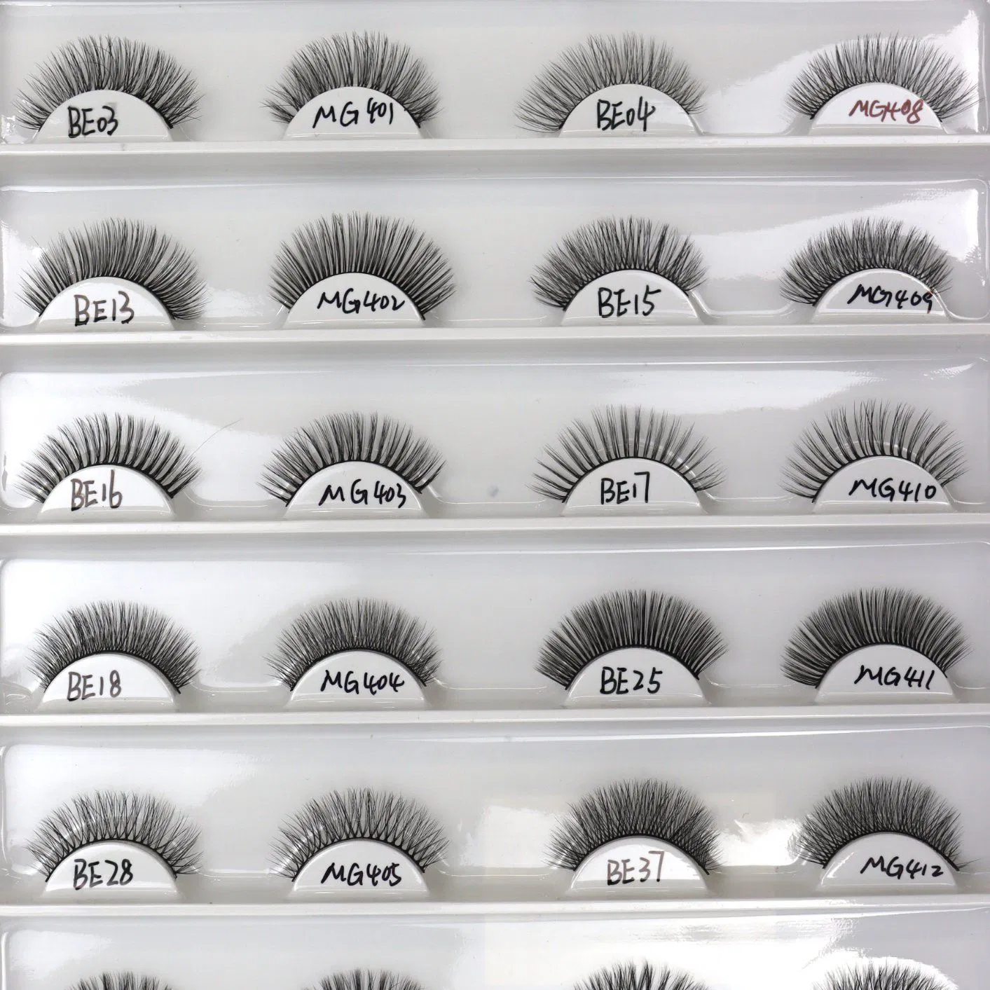 5pairs Pack Natural Faux Mink Eye Lash Eco-Friendly False Lashes Mixed Lash Cluster Sets Soft Tapered Comfortable Wear Lashes Factory Price