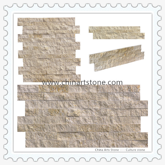 Sahara Marble Culture Stone Wall Cladding for Villa