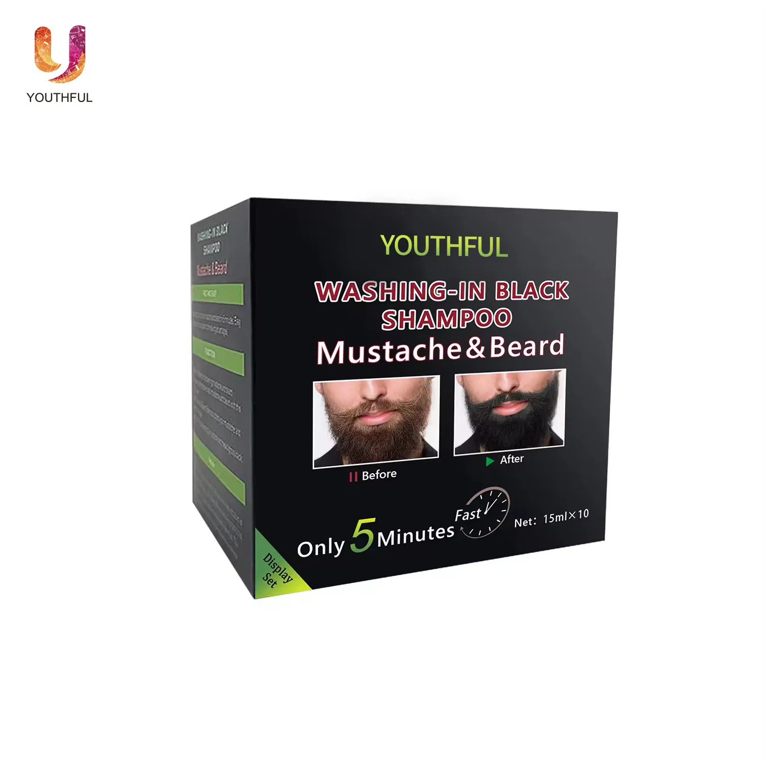 Professional Beard Care Product Black Beard Dye Shampoo