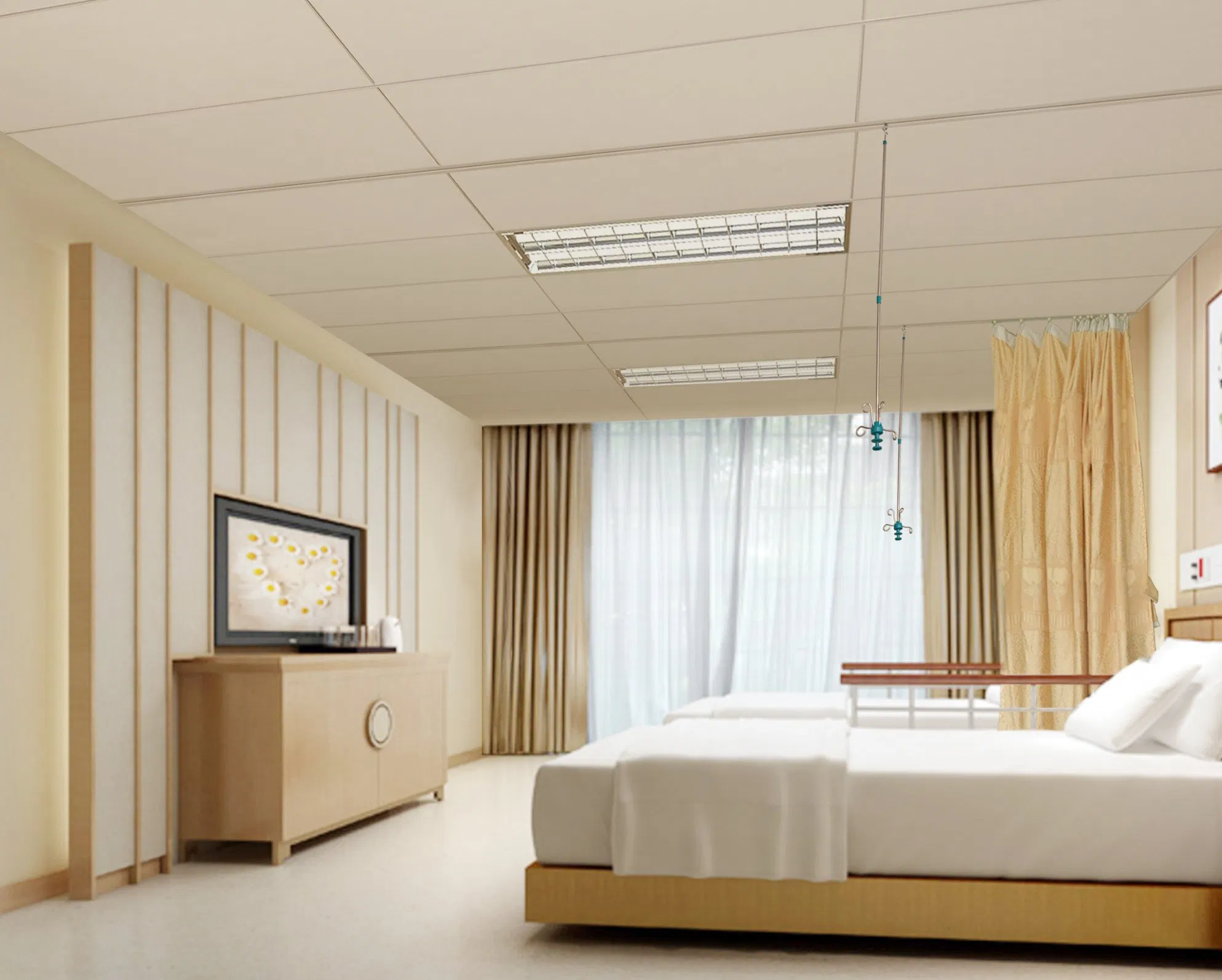 Custom Perforated Acoustic Gypsum Board for Wall and Ceiling Applications