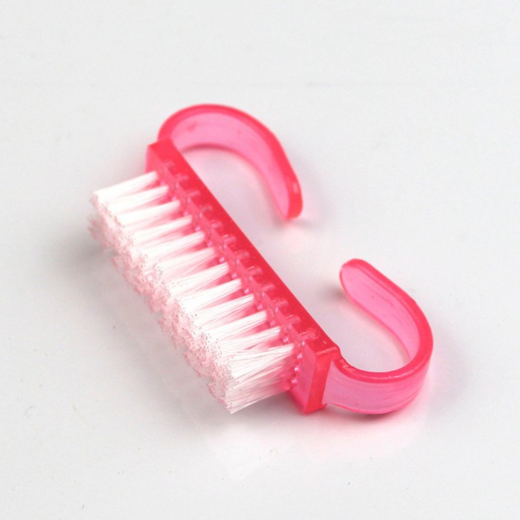 Wholesale Multi Color Mini Hand Fingernail Brush Cleaner Scrubbing Kit Pedicure Handle Grip Nail Brush for Toes and Nails Men Women
