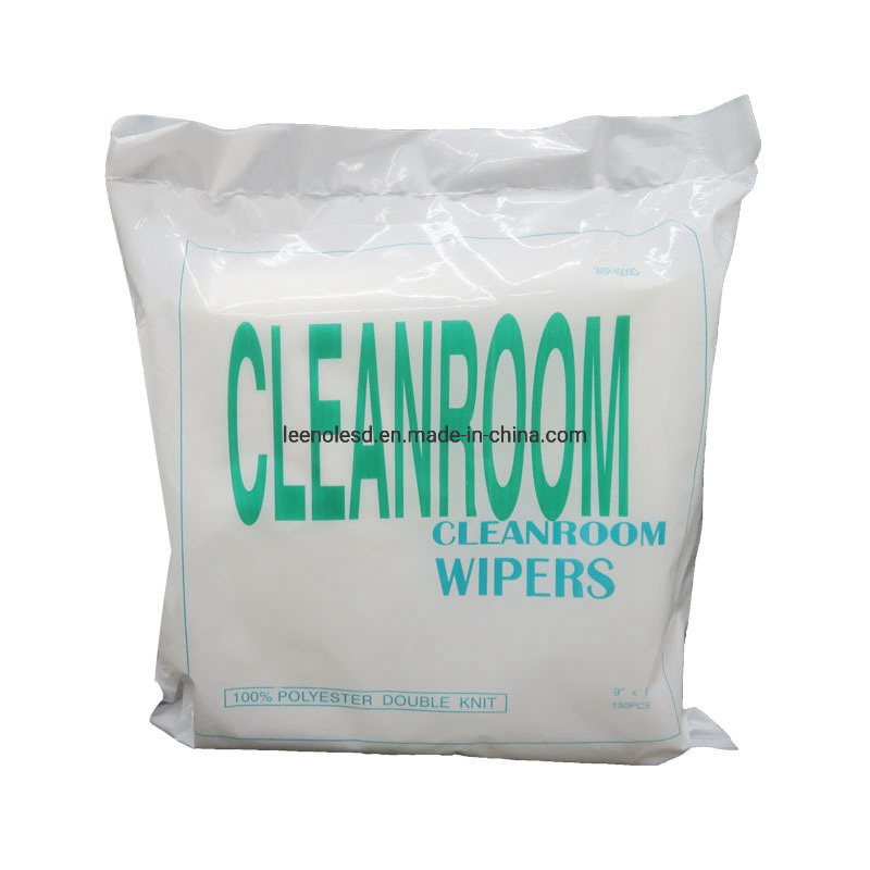 100% Polyester Lint Free Microfiber Cloth Cleanroom Wipers Cleaning Wipers