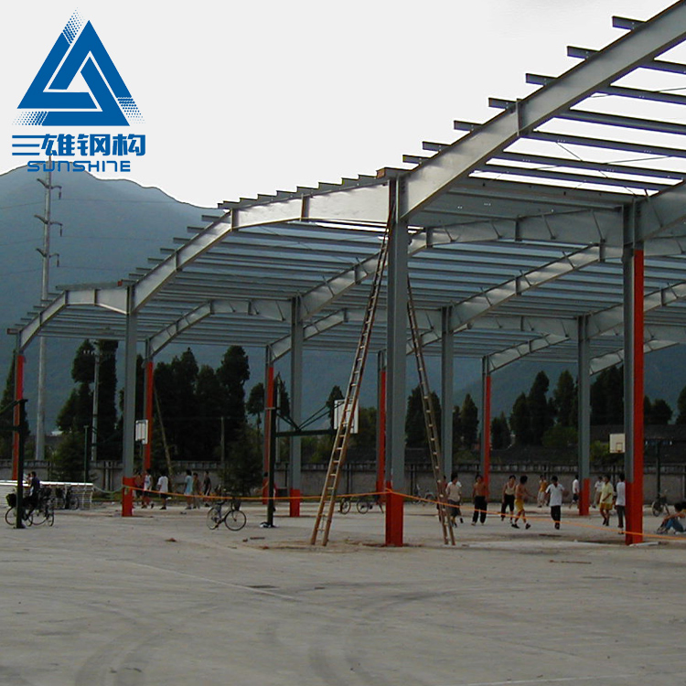 Lightweight Steel Exhibition Hall with H Beam Design