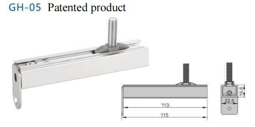 Wood Steel Aluminum Glass Sliding Door Roller Fitting Hardware Accessory Hanging Plate