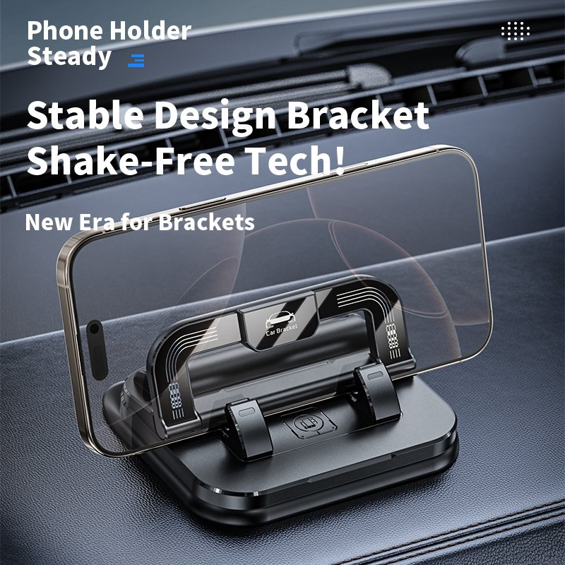 Number Plate 2-in-1 ID Plate Space Smart Design Table Dashboard Foldable Phone Holder