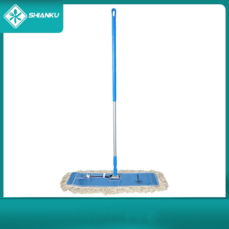 Shianku Floor Cleaning Push Dust Mop Cotton Microfiber Flat Mop