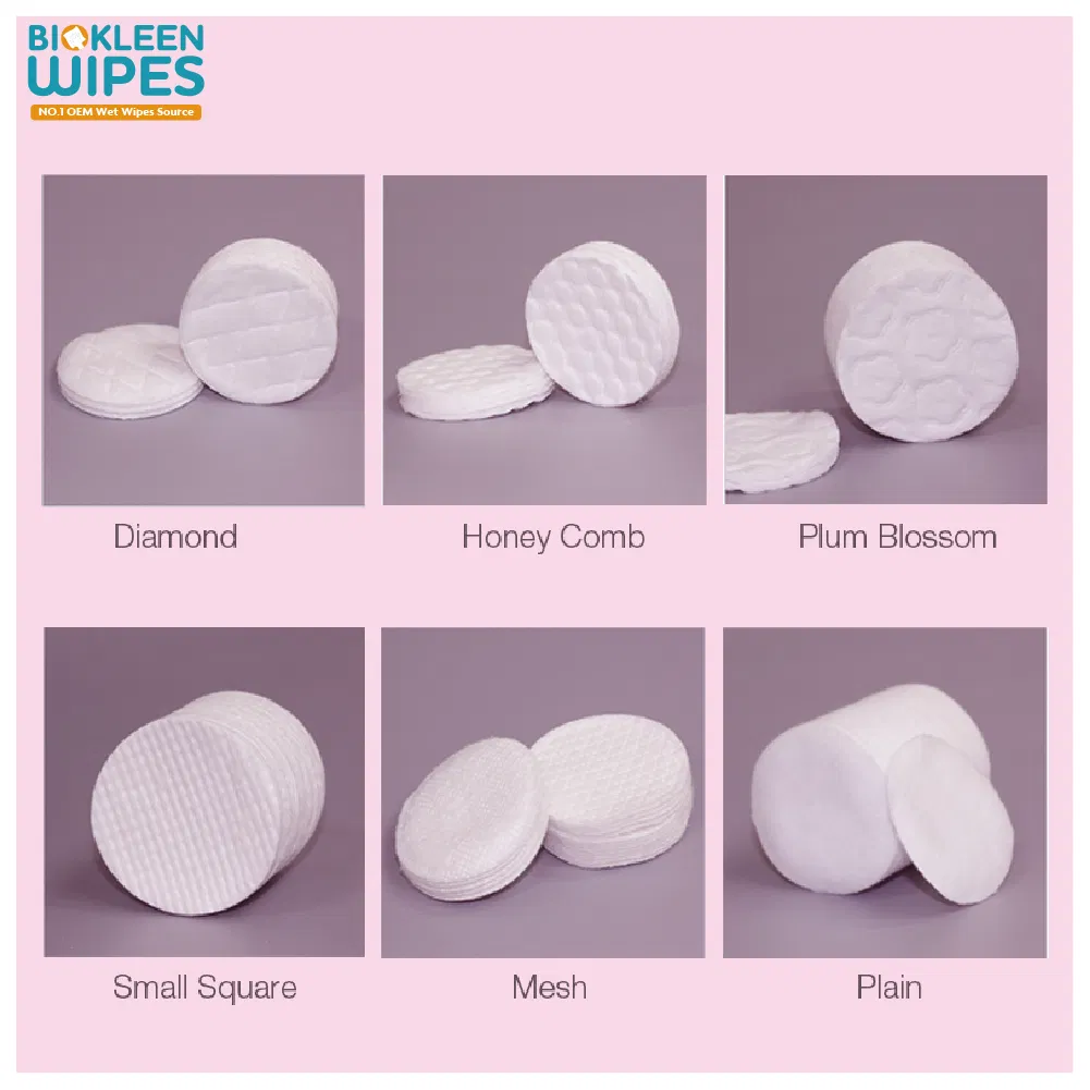 Biokleen Facial Cleaning Deeply Cosmetic Pad Eyebrow Cotton Pads Multi-Layer Disposable Makeup Removal Pad for Sensitive Skin