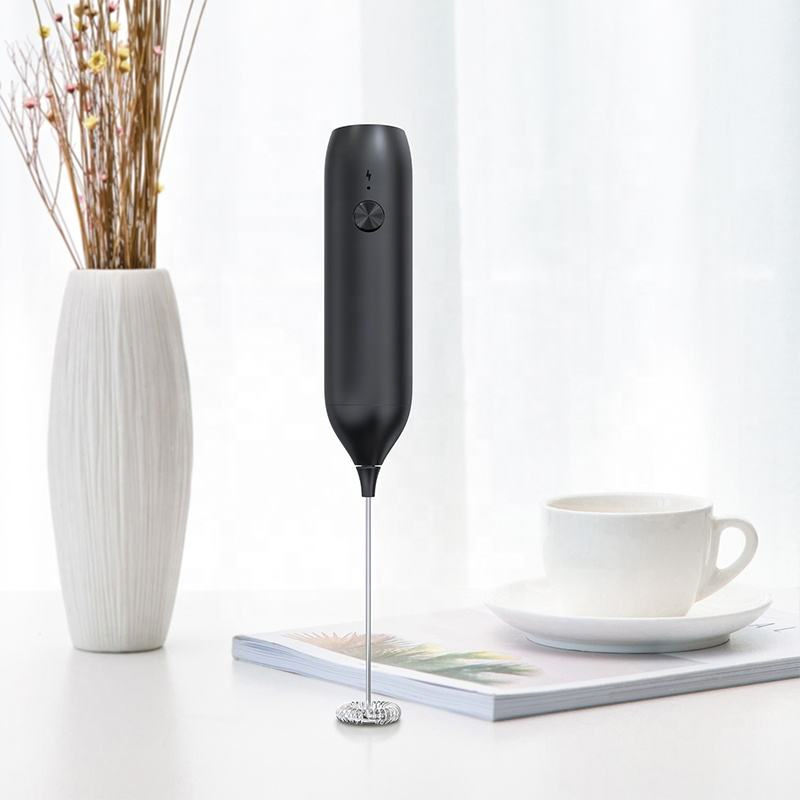 Handheld Coffee Frother Stainless Steel USB Rechargeable Electric Milk Frother