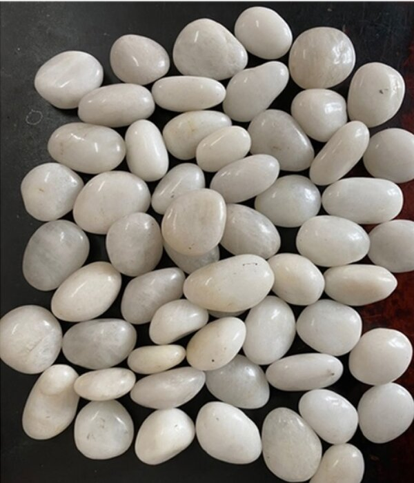 Natural Stone polished white pebble stone for Floor Paving Garden Landscape