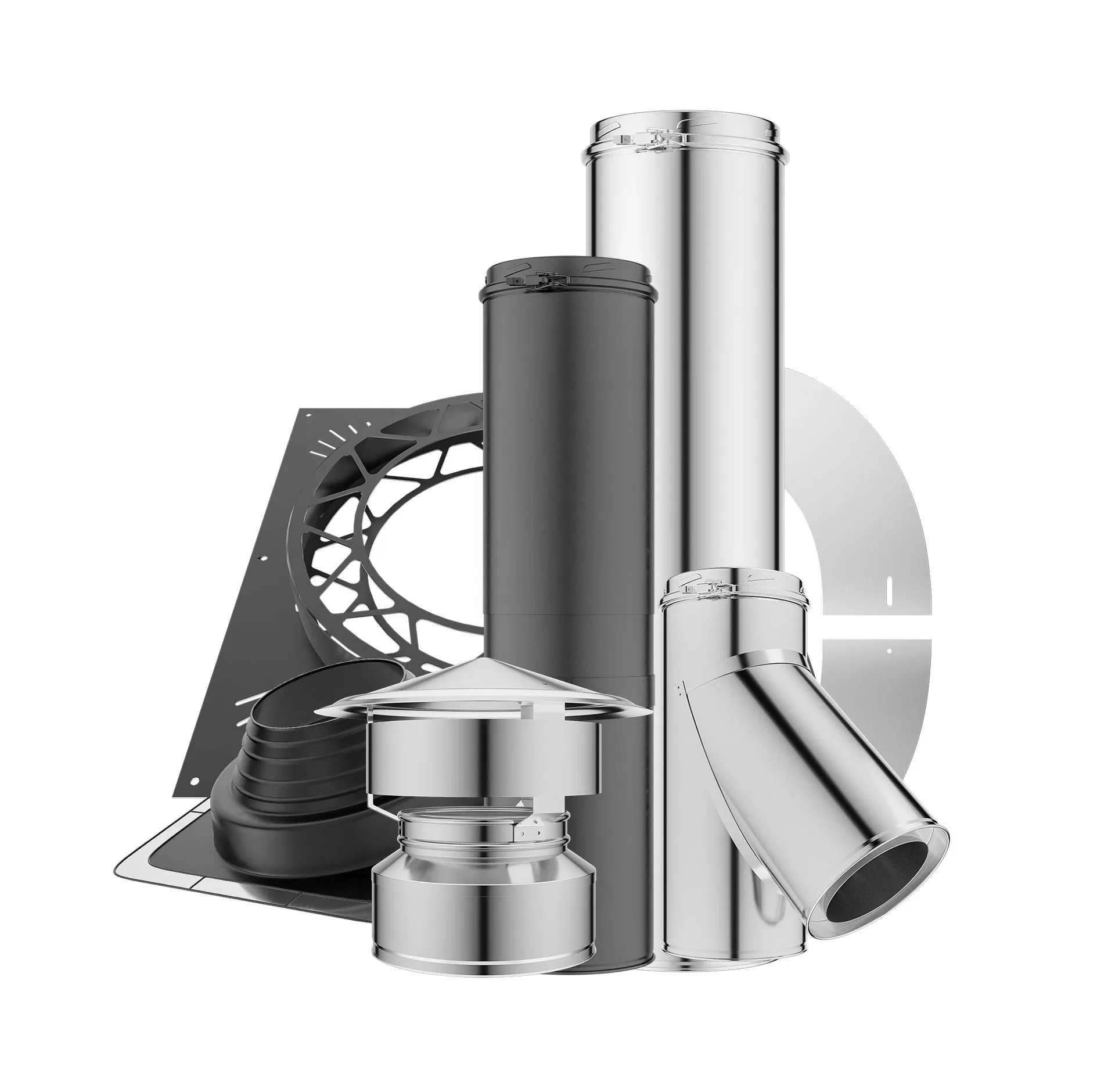 Тройник 135° для двустенной дымоходной трубы