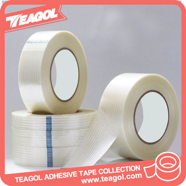 Heat Resistant Single Sided Cross/Mono Fiberglass Filament Strapping Tape