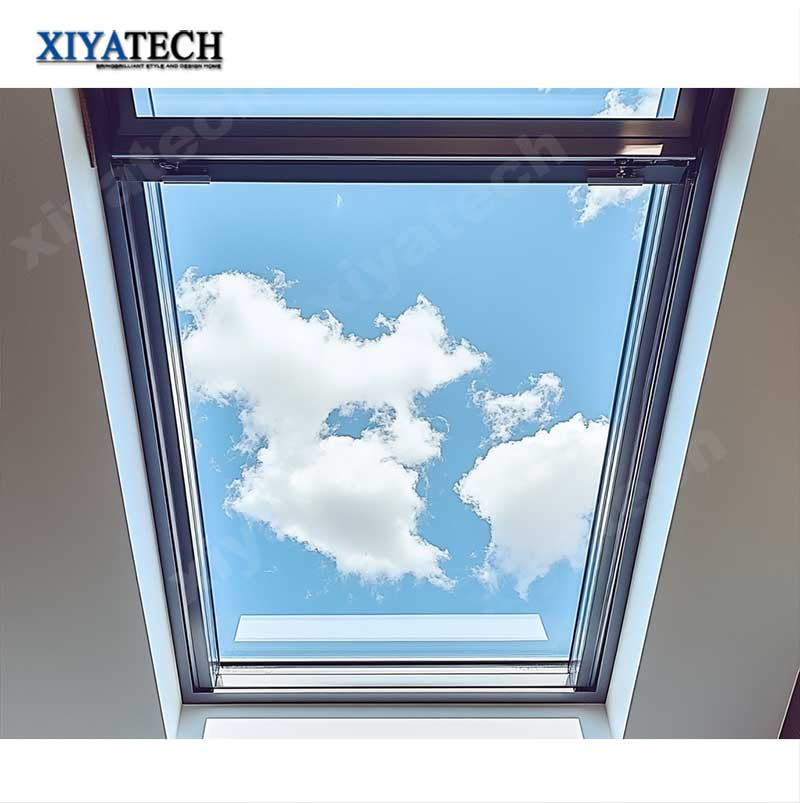 Custom Waterproof Remote Control Automatic Double Glass Electric Skylight Roof Window Skylight