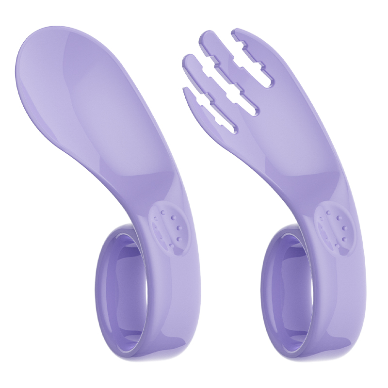 Baby-Friendly Silicone Spork for Easy Grasp and Use
