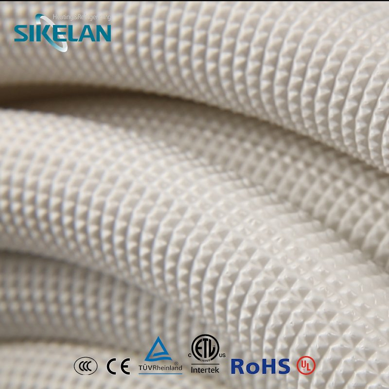 1/4" 3/8" 5/8" White Color AC Unit PE Coated Insulation Copper Pipe