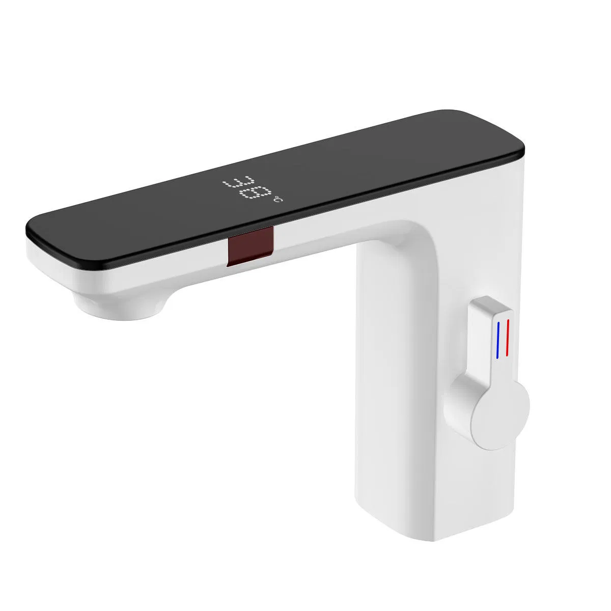 Black Digital Sensor Sink Faucet Smart Bathroom Mixed Faucet