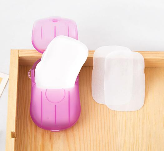 Custom Package Colorful Toilet Beauty Disposable Portable Mini Paper Soap for Travel