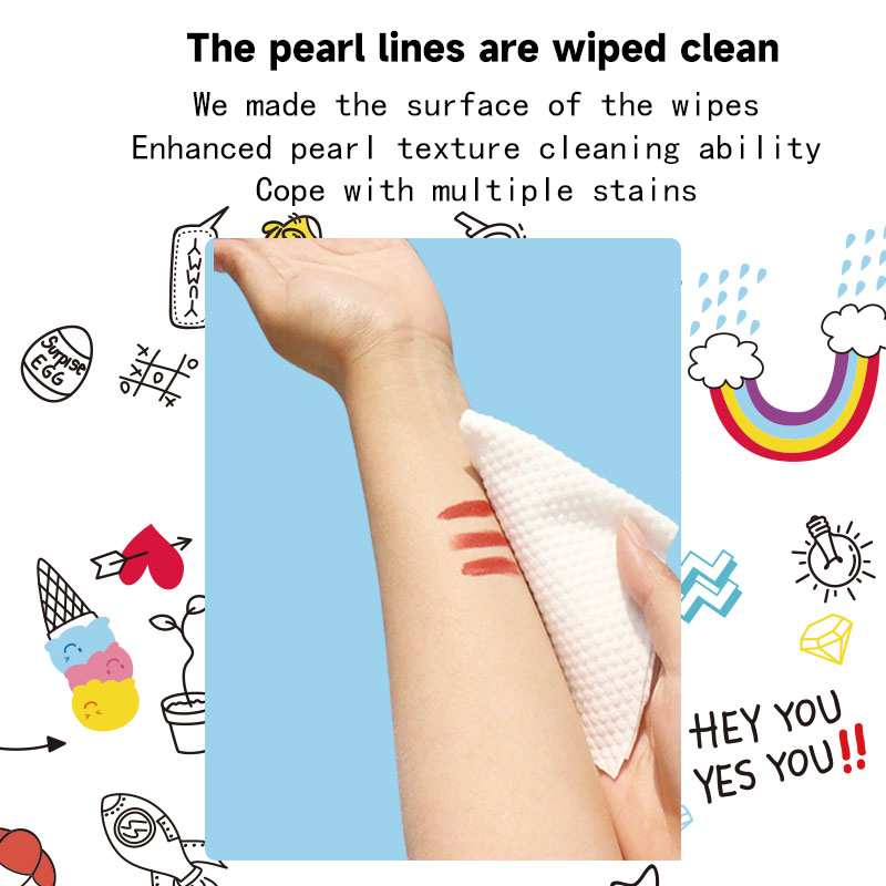 Baby Hand and Mouth Wipes Natural Plant Fiber Thickening Cleaning Wipe