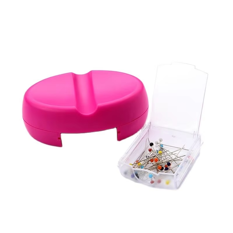 Colorful Magnetic Pin Cushion with Convenient Sewing Storage Case