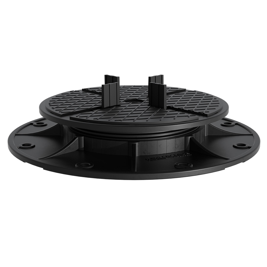 Raised Outdoor Flooring Decking Self Leveling Plastic Pedestal Support