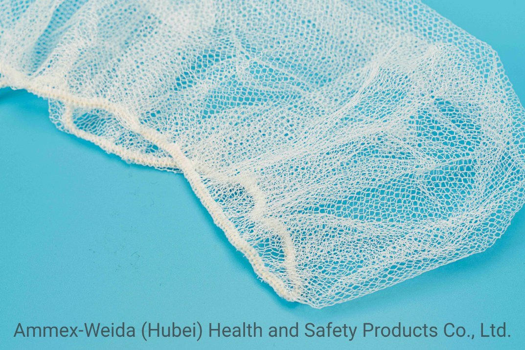 Breathable White/Black Color Wholesale Price Disposable Adult Use Nylon Hairnet