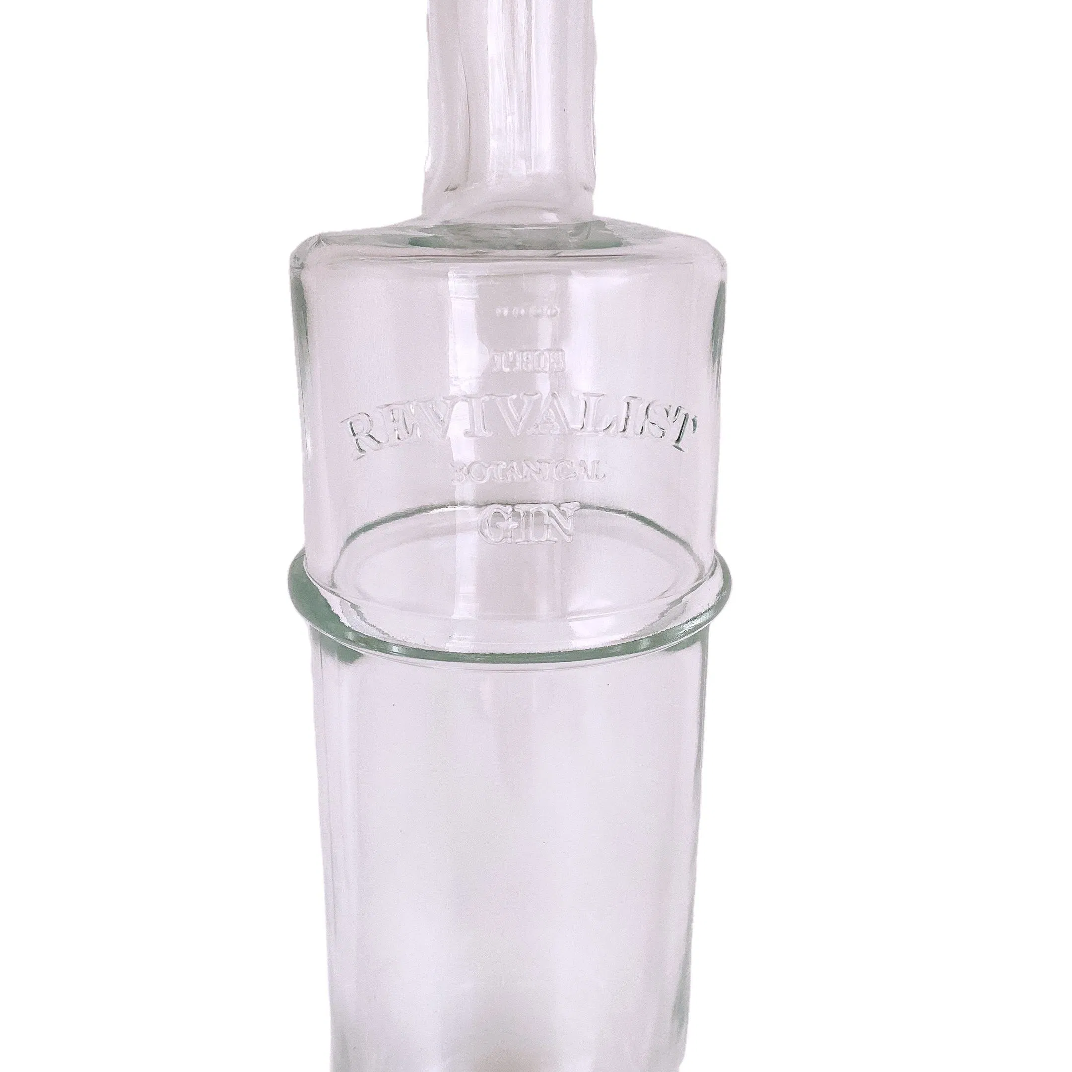 Прозрачная стеклянная бутылка для водки 1.75 л