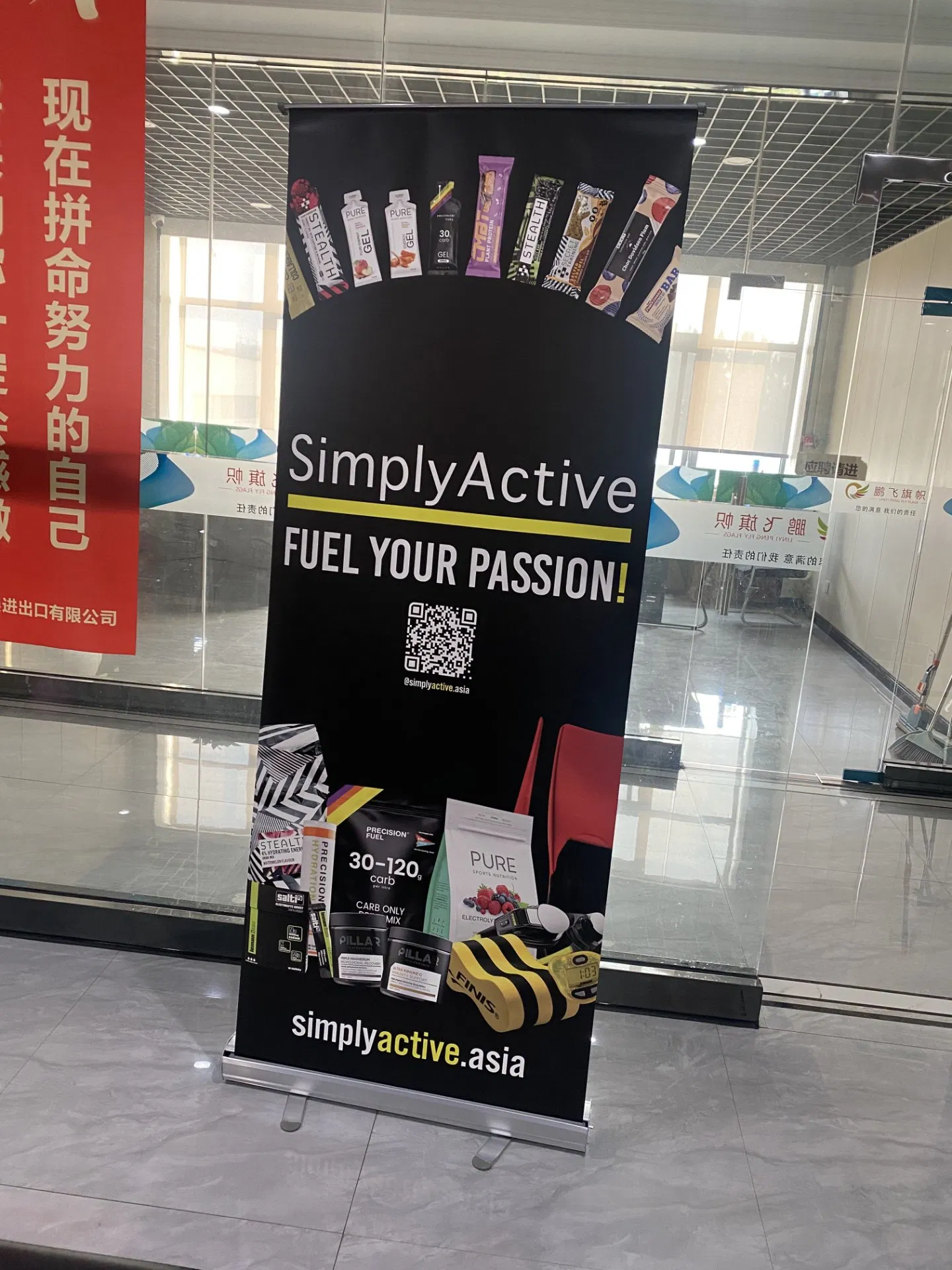 Heavy Duty Premium Retractable Banner Stand with Widened Base and Adjustable Aluminum Roll up Stand with Standard Padded