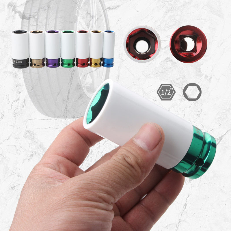 Набор ударных головок 9PCS 1/2 дюйма, метрические и дюймовые