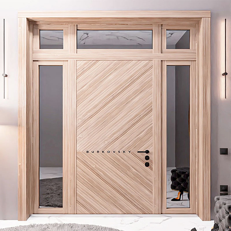 Corrosion Resistance Waterproof Exterior Door Sealing Performance Cast Aluminum Exterior Door