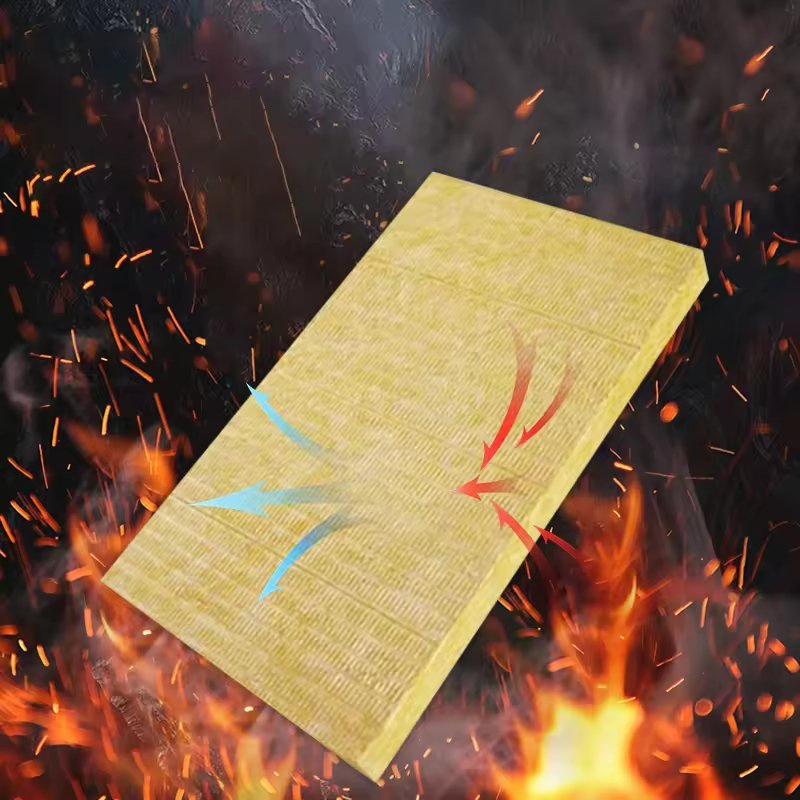 Guangdong Fire Protection Wholesale Eco-Friendly Building Exterior Fireproof Waterproof Soundproof Flame Retardant Rock Wool Board with R3.0 Insulation