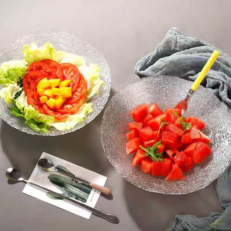 Wholesale Cheap Price Glass Dessert Charger Plate Soda - Lime Glass Fruit Plate Dessert Plate